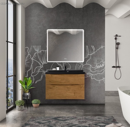 Раковина из искусственного камня BelBagno BB900/450-LV-ART-AST-NERO