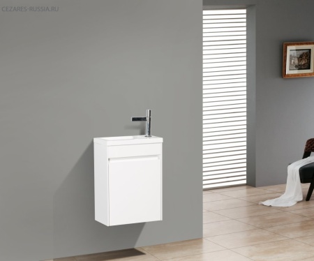 База под раковину подвесная BelBagno PIETRA MINI-400-1A-SO-BL-L Bianco Lucido