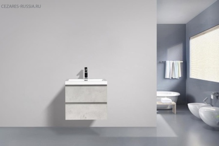 База под раковину подвесная с двумя выкатными ящиками,600x480x500 BelBagno LUCE-600-2C-SO-SCM