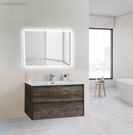 База под раковину подвесная BelBagno KRAFT 39-800/390-2C-SO-BO Bianco Opaco