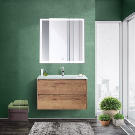 База под раковину подвесная BelBagno KRAFT-800-2C-SO-RGB Rovere Galifax Bianco