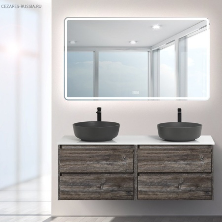 База под раковину подвесная BelBagno KRAFT-700-2C-SO-CG Cemento Grigio