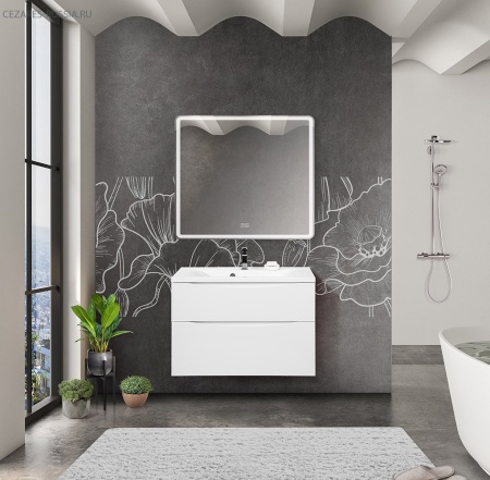 Раковина из литьевого мрамора, 800x450x150 BelBagno BB800/450-LV-MR-PR