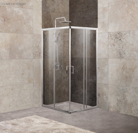 Душевой уголок BELBAGNO UNIQUE-A-2 UNIQUE-A-2-85/100-M-Cr