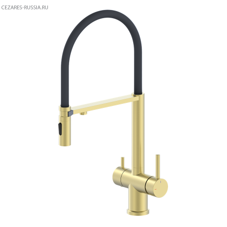 Смеситель для кухни с гибким изливом AltroBagno Flusso 050202 OrSp