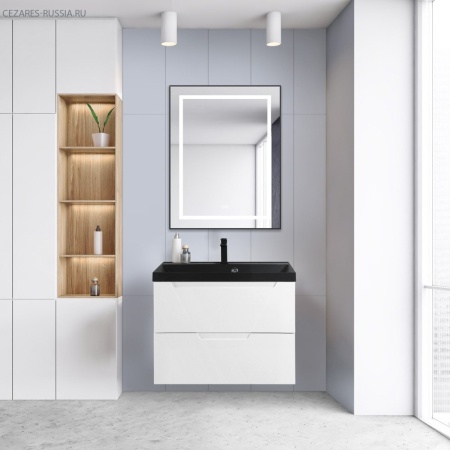 База под раковину подвесная BelBagno VITTORIA-800-2C-SO-BL Bianco Lucido