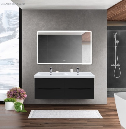 База под раковину подвесная с четырмя ящиками BelBagno MARINO-CER-1200-4C-SO-2-NL-P Nero Lucido