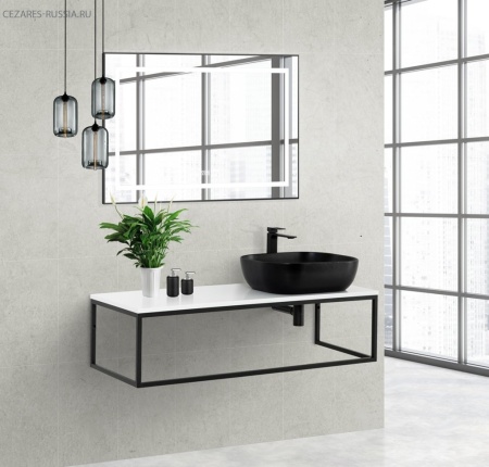 Столешница из МДФ BelBagno EK-120-AS-BL-R Bianco Lucido