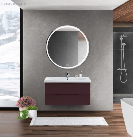 База под раковину подвесная BelBagno MARINO-CER-900-2C-SO-WO-P Rovere Bianco