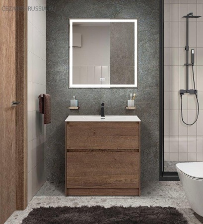 База под раковину напольная BelBagno KRAFT39-500/390-2C-PIA-RT Rovere Tabacco