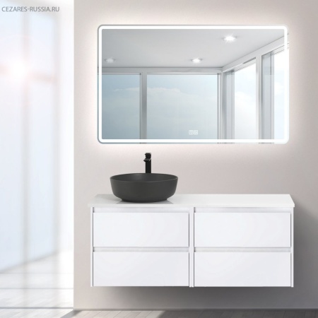 База под раковину подвесная BelBagno KRAFT-600-2C-SO-BO Bianco Opaco