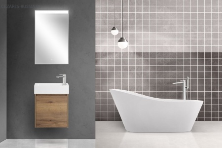 База под раковину подвесная BelBagno KRAFT MINI-500/260-1A-SO-RGB-R Rovere Galifax Bianco