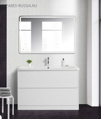 Раковина из искусственного камня BelBagno BB1200/455-LV-ART-ALR-NERO, чёрная матовая